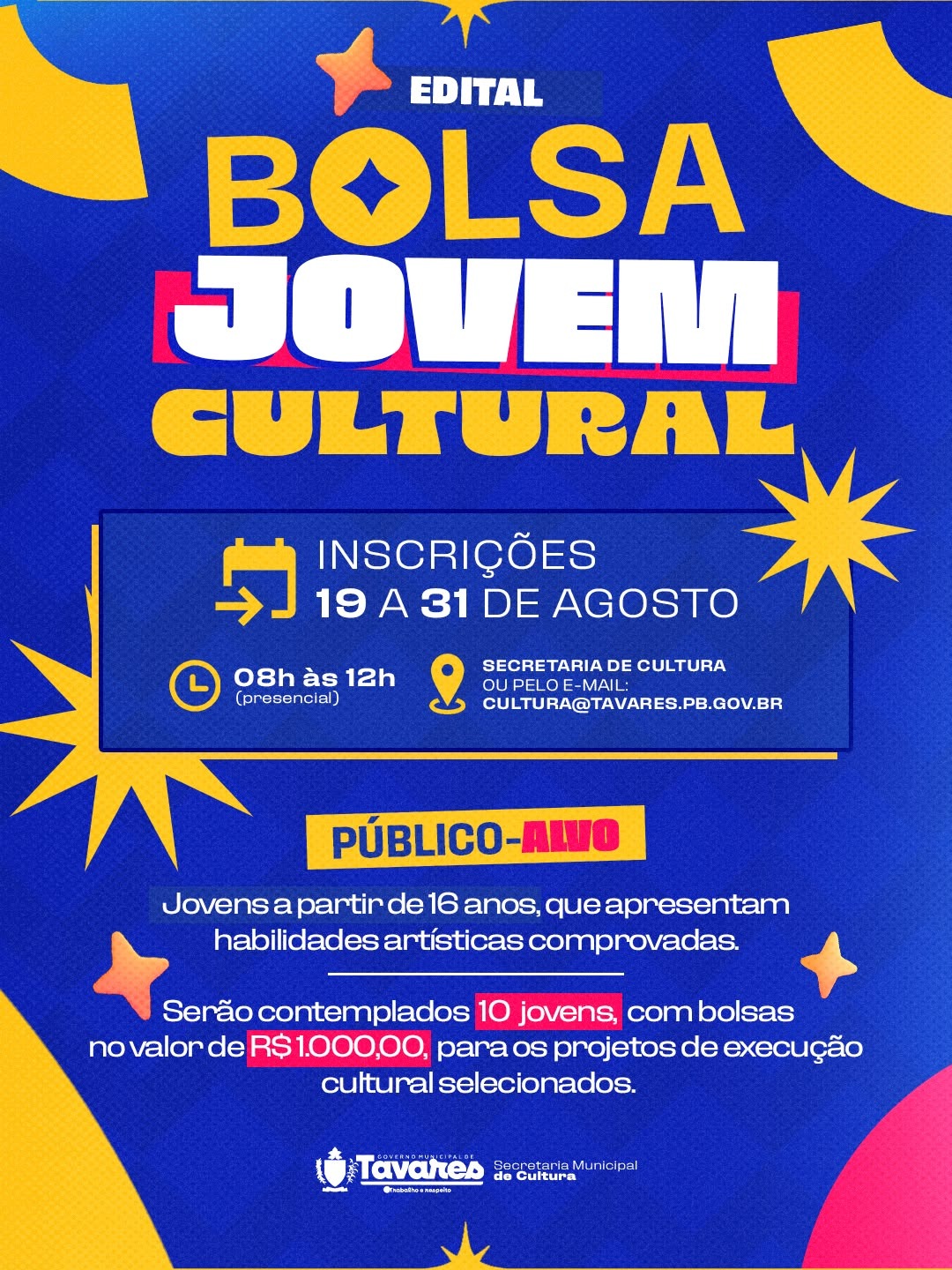 BOLSA JOVEM CULTURAL